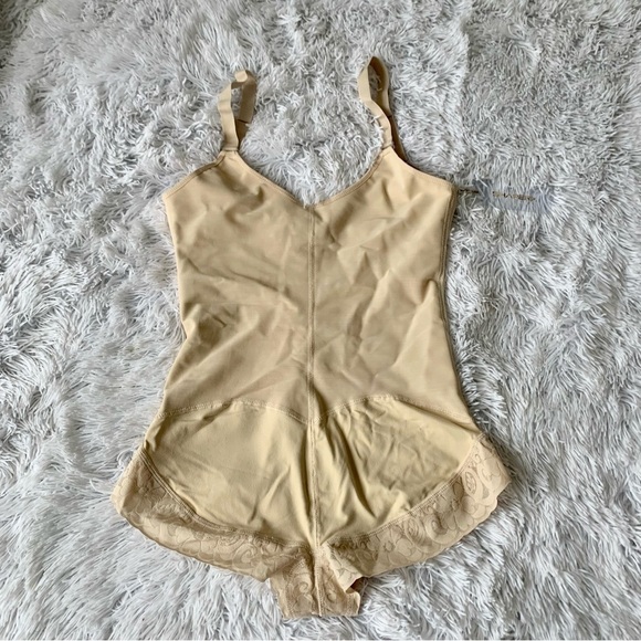 SHAPERX NWT Tummy Control Girdle Compression Bodysuit Lace Shorts - Picture 12 of 16